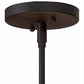 Meyda Lighting Craftsman 195459 16" 2-Light Oil Rubbed Bronze Prime Semi-flush Mount Light With Amber Mica Shade Glass