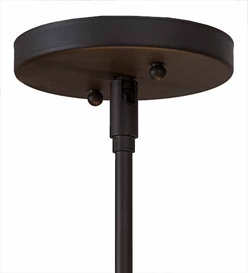 Meyda Lighting Craftsman 195459 16" 2-Light Oil Rubbed Bronze Prime Semi-flush Mount Light With Amber Mica Shade Glass