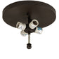 Meyda Lighting Craftsman 23" 4-Light Oil Rubbed Bronze Prime Flush Mount Light With Amber Mica Shade Glass