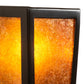 Meyda Lighting Craftsman 5" 2-Light Timeless Bronze Prime Wall Sconce With Amber Mica Shade Glass