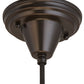 Meyda Lighting Craftsman Brown on Brass 5" Craftsman Brown Pendant Light Hardware