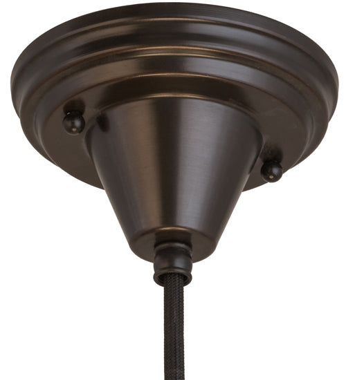 Meyda Lighting Craftsman Brown on Brass 5" Craftsman Brown Pendant Light Hardware