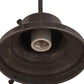Meyda Lighting Craftsman Brown on Brass 7" Craftsman Brown Pendant Light Hardware