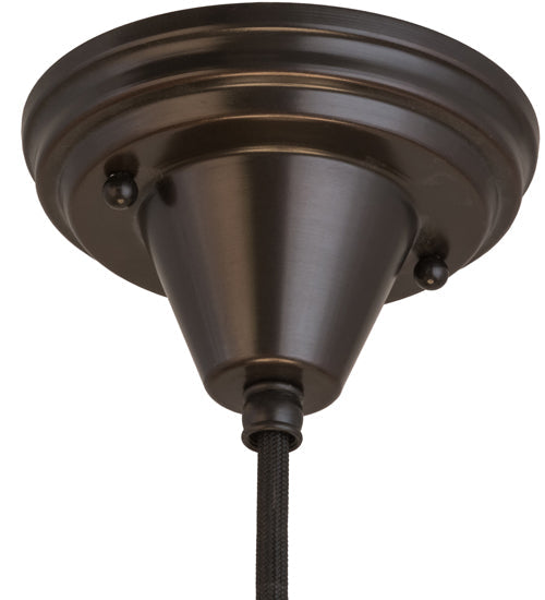 Meyda Lighting Craftsman Brown on Brass 7" Craftsman Brown Pendant Light Hardware