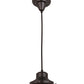 Meyda Lighting Craftsman Brown on Brass 7" Craftsman Brown Pendant Light Hardware