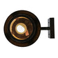 Meyda Lighting Craftsman Signature 8" Craftsman Brown Fulton Hanging Wall Sconce With Beige Art Shade Glass