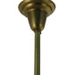 Meyda Lighting Craftsman Signature Fulton Prime 30" 4-Light Natural Brass Chandelier With Clear Shade Glass