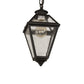Meyda Lighting Cranz 6"Sq Craftsman Brown Lantern Mini Pendant Light With Clear Seeded Shade Glass