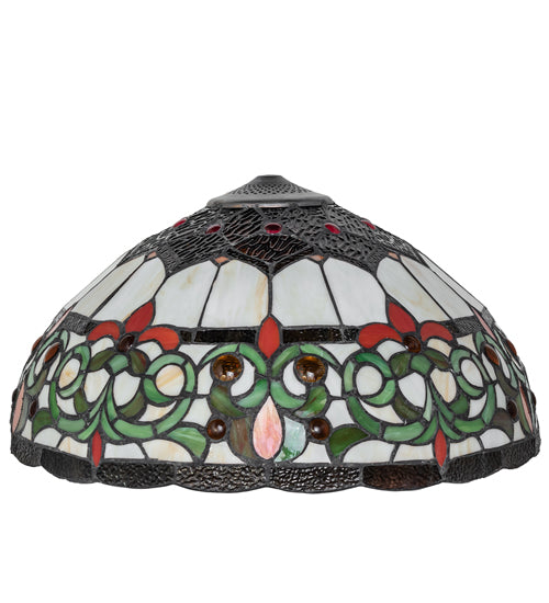 Meyda Lighting Creole 18" Multi-Colored Shade Glass