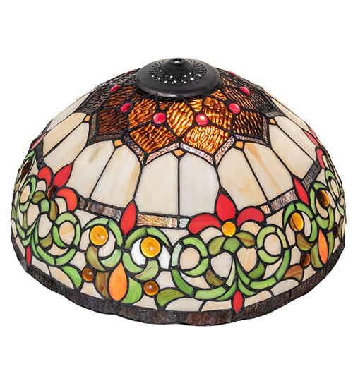 Meyda Lighting Creole 18" Multi-Colored Shade Glass