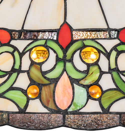 Meyda Lighting Creole 18" Multi-Colored Shade Glass