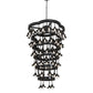 Meyda Lighting Cretella 257009 60" 72-Light 6-Tier Solar Black Chandelier