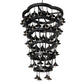 Meyda Lighting Cretella 257009 60" 72-Light 6-Tier Solar Black Chandelier