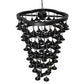Meyda Lighting Cretella 257009 60" 72-Light 6-Tier Solar Black Chandelier