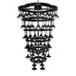 Meyda Lighting Cretella 257009 60" 72-Light 6-Tier Solar Black Chandelier