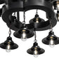 Meyda Lighting Cretella 257009 60" 72-Light 6-Tier Solar Black Chandelier