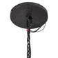 Meyda Lighting Cretella 65" 34-Light Solar Black Chandelier With Beige Shade Glass