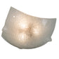 Meyda Lighting Crinkle 26"W x 8"H Clear Textured Crushed Ice Shade Glass