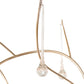 Meyda Lighting Crystal Tear Drop 96" 32-Light Champagne Metallic Chandelier With Crystal Shade Glass
