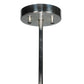 Meyda Lighting Cube 11" Chrome Mini Pendant Light With Ruby Shade Glass