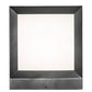 Meyda Lighting Cubism 23" Silver Metallic Outdoor Pier Mount Light With White Statuario Idalight Shade