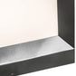 Meyda Lighting Cubism 23" Silver Metallic Outdoor Pier Mount Light With White Statuario Idalight Shade