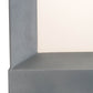 Meyda Lighting Cubism 23" Weatherable Silver Outdoor Pier Mount Light With White Statuario Idalight Shade Glass