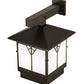 Meyda Lighting Cumberland 12" Bronze Hanging Wall Sconce With White Statuario Idalight Shade Glass