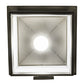 Meyda Lighting Cumberland 12" Bronze Hanging Wall Sconce With White Statuario Idalight Shade Glass