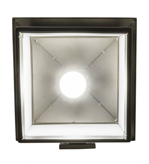Meyda Lighting Cumberland 12" Bronze Hanging Wall Sconce With White Statuario Idalight Shade Glass