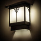Meyda Lighting Cumberland 12" Bronze Wall Sconce With White Statuario Idalight Shade Glass