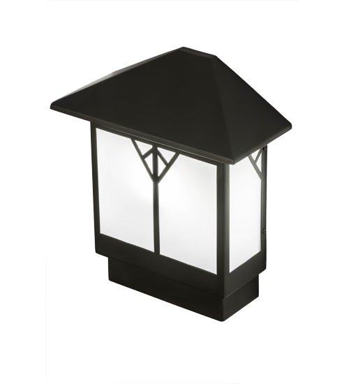 Meyda Lighting Cumberland 12" Bronze Wall Sconce With White Statuario Idalight Shade Glass