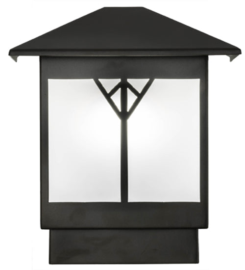 Meyda Lighting Cumberland 12" Bronze Wall Sconce With White Statuario Idalight Shade Glass