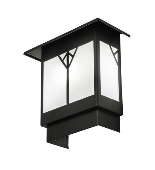 Meyda Lighting Cumberland 12" Bronze Wall Sconce With White Statuario Idalight Shade Glass