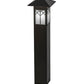 Meyda Lighting Cumberland 48"H x 17"W Exterior Oil Rubbed Bronze Bollard Outdoor Pier Mount Light With White Statuario Idalight Shade Glass