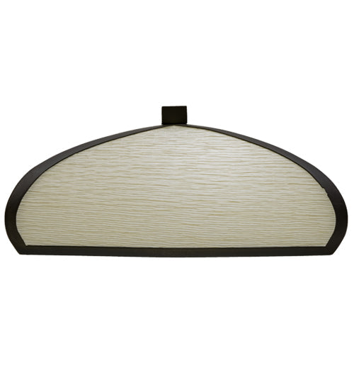 Meyda Lighting Cuscino 12" 2-Light LED Oil Rubbed Bronze Wall Sconce With White Fabric Shade