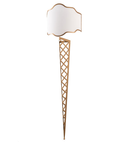 Meyda Lighting Custard & Cone 18" Wall Sconce With White Textrene Shade