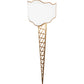 Meyda Lighting Custard & Cone 18" Wall Sconce With White Textrene Shade