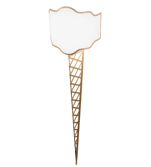 Meyda Lighting Custard & Cone 18" Wall Sconce With White Textrene Shade