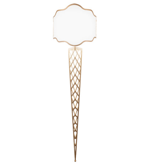 Meyda Lighting Custard & Cone 18" Wall Sconce With White Textrene Shade