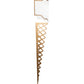 Meyda Lighting Custard & Cone 18" Wall Sconce With White Textrene Shade