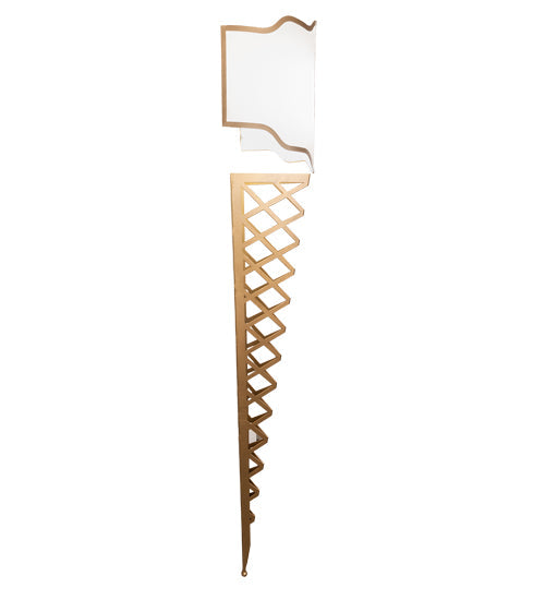 Meyda Lighting Custard & Cone 18" Wall Sconce With White Textrene Shade