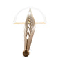 Meyda Lighting Custard & Cone 18" Wall Sconce With White Textrene Shade