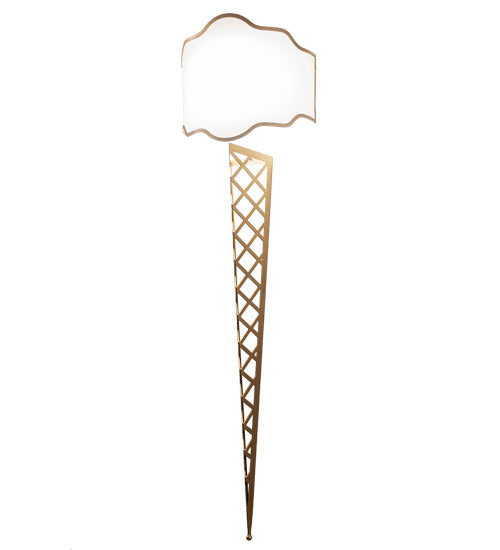 Meyda Lighting Custard & Cone 18" Wall Sconce With White Textrene Shade