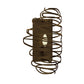 Meyda Lighting Cyclone 10" Antique Copper Wall Sconce