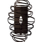 Meyda Lighting Cyclone 10" Mahogany Bronze Wall Sconce