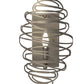 Meyda Lighting Cyclone 10" Nickel Wall Sconce