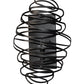 Meyda Lighting Cyclone 10" Textured Black Wall Sconce