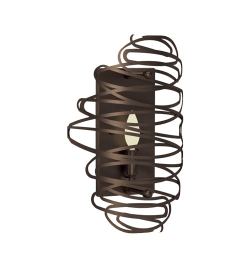 Meyda Lighting Cyclone 10" Timeless Bronze Wall Sconce