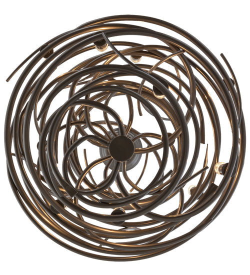 Meyda Lighting Cyclone 20" 13-Light Bronze Metallic Chandelier